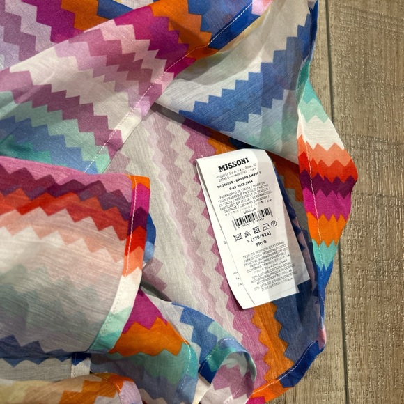 Missoni chevron shirt cover up dress NWT - Picture 6 of 8